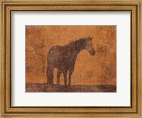 Framed Oxidized Horse I