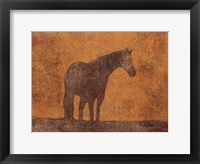 Framed Oxidized Horse I