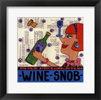 Framed Wine Snob
