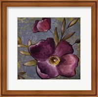 Framed Purple Poppies II