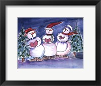 Framed Snowmen Carols