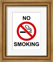 Framed No Smoking - sign