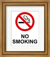 Framed No Smoking - Small