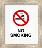 Framed No Smoking - Small