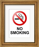 Framed No Smoking