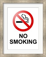 Framed No Smoking