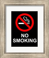 Framed No Smoking - Black