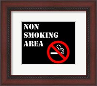 Framed Non Smoking Area