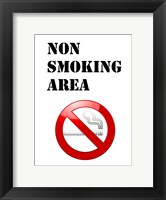 Framed Non Smoking Area