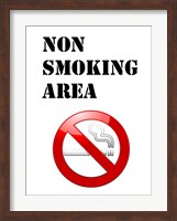 Framed Non Smoking Area