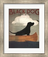 Framed Black Dog Canoe