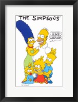 Framed Simpsons Family
