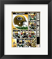 Framed Green Bay Packers 2010 NFC Championship Composite
