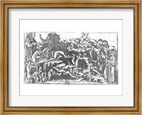 Framed Hell, from 'The Divine Comedy' by Dante Alighieri (1265-1321)