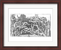 Framed Hell, from 'The Divine Comedy' by Dante Alighieri (1265-1321)