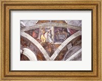 Framed Sistine Chapel Ceiling: Judith Carrying the Head of Holofernes