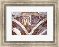 Framed Sistine Chapel Ceiling: Judith Carrying the Head of Holofernes