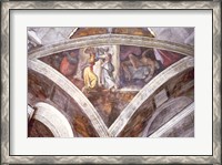 Framed Sistine Chapel Ceiling: Judith Carrying the Head of Holofernes