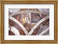 Framed Sistine Chapel Ceiling: Judith Carrying the Head of Holofernes