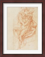 Framed Study of Lazarus and two Attendant Figure
