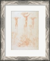 Framed Study of Three Crosses