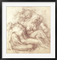 Framed Figures Study for the Lamentation Over the Dead Christ, 1530