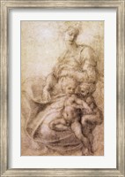 Framed Virgin and Child with the infant Baptist, c.1530
