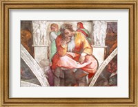 Framed Sistine Chapel Ceiling: The Prophet Jeremiah