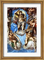 Framed Christ, detail from 'The Last Judgement', in the Sistine Chapel