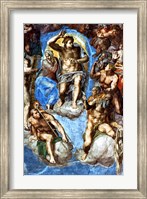 Framed Christ, detail from 'The Last Judgement', in the Sistine Chapel
