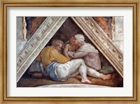 Framed Sistine Chapel Ceiling: The Ancestors of Christ