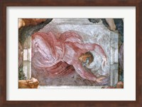Framed Sistine Chapel Ceiling: God Dividing Light from Darkness