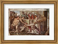 Framed Sistine Chapel Ceiling: Noah After the Flood