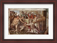 Framed Sistine Chapel Ceiling: Noah After the Flood