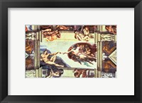 Framed Sistine Chapel Ceiling: Creation of Adam, 1510