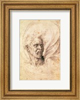 Framed Study of a man shouting