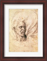Framed Study of a man shouting