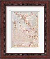 Framed Inv. 1859 6-25-560/2. R. (W.19) Drawing of architectural details