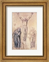 Framed Inv.1895-9-15-509 Recto W.81 Study for a Crucifixion