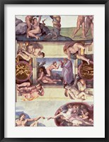 Framed Sistine Chapel Ceiling (1508-12): The Creation of Eve, 1510