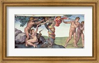 Framed Sistine Chapel Ceiling (1508-12): The Fall of Man, 1510