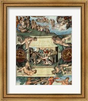 Framed Sistine Chapel Ceiling (1508-12): The Sacrifice of Noah, 1508-10