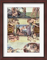 Framed Sistine Chapel Ceiling (1508-12): The Creation of Eve, 1510