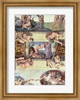 Framed Sistine Chapel Ceiling (1508-12): The Creation of Eve, 1510