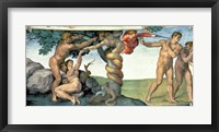 Framed Sistine Chapel Ceiling (1508-12): The Fall of Man, 1510