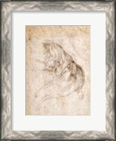 Framed Study for The Creation of Adam