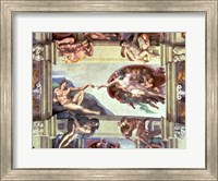 Framed Sistine Chapel Ceiling: Creation of Adam, 1510 B