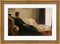 Framed Meditation, or Madame Monet on the Sofa, c.1871