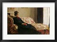 Framed Meditation, or Madame Monet on the Sofa, c.1871