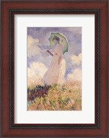 Framed Woman with Parasol turned to the Left, 1886